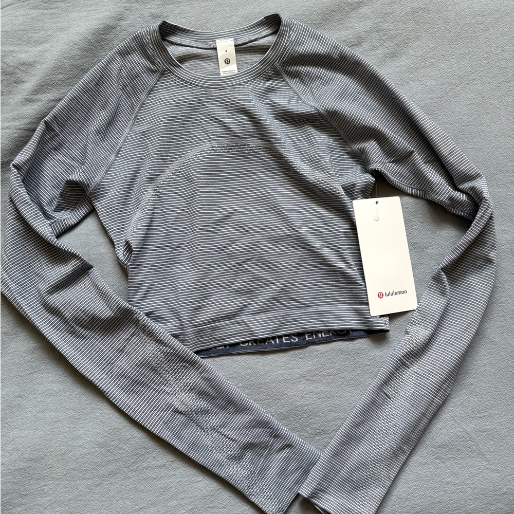lululemon athletica swiftly tech cropped long sleeve shirt